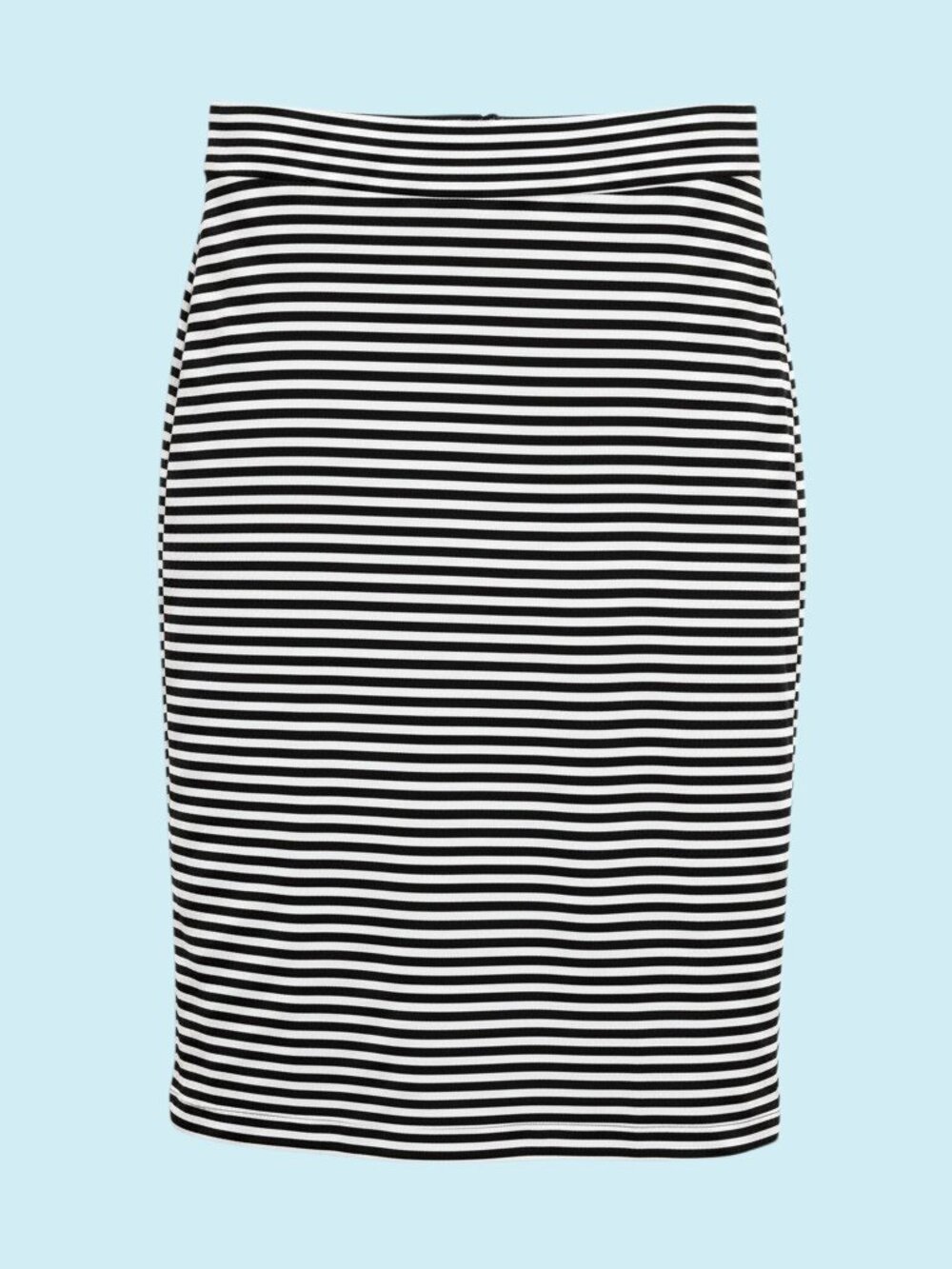 Frank & Eileen Tee Lab Jersey Skirt Small Black & White Stripe Preppy Coastal - Picture 2 of 6